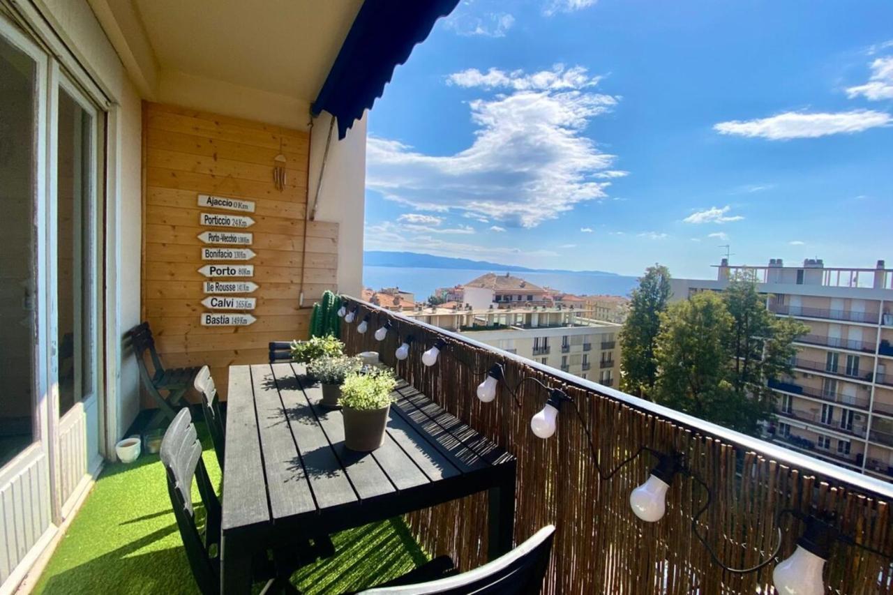 Apartamento Vue Mer Au Carre D'Or De Ajaccio - Parking, Wifi Exterior foto